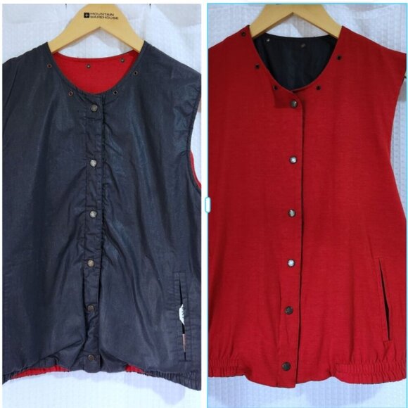 Tokyu Vest Unisex Adult Reversable Blue and Red Size Small - Picture 3 of 12